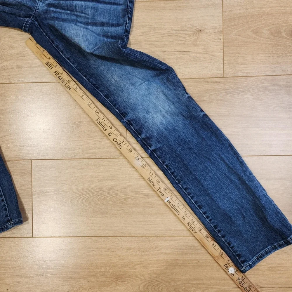 BKE Alec Straight Jeans Mens 30x32 Blue Medium Wash Slim Denim‎ Stretch